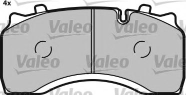 VALEO 541692 Brake Pad Set, disc brake